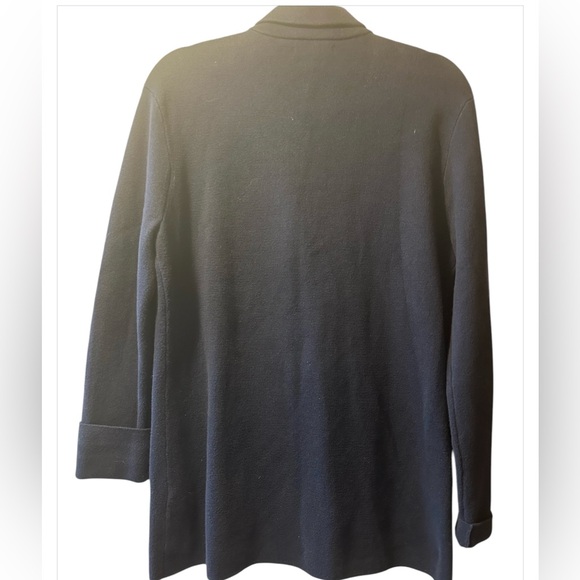 J Crew Navy Blue Knit Jacket Blazer - Picture 4 of 6